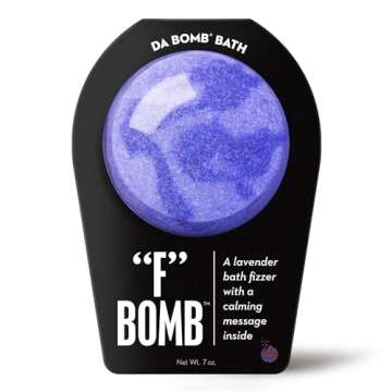 Da Bomb Bath F Bomb Lavender Bath Bomb, 7oz