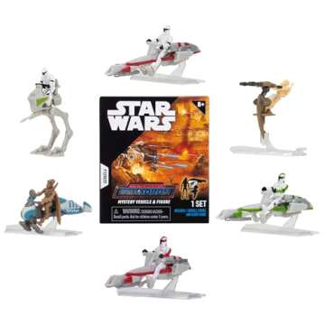 Star Wars Micro Galaxy Squadron Lt. Callahan’s E-wing Mystery Bundle - 5-Inch and 2.5-Inch Vehicles with Accessories (Amazon Exclusive)