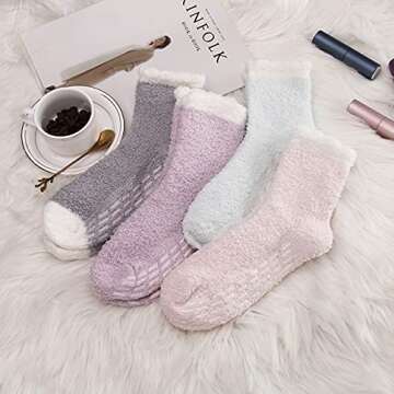 Breslatte Non Slip Hospital Socks for Women