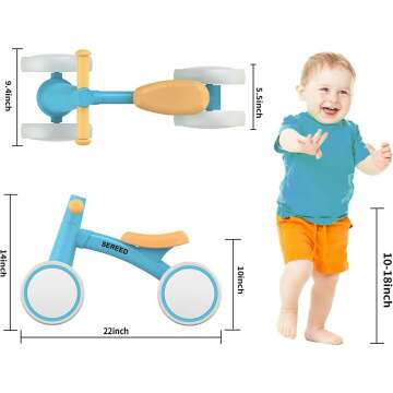 SEREED Baby Balance Bike for 1 Year Old - Gift Idea