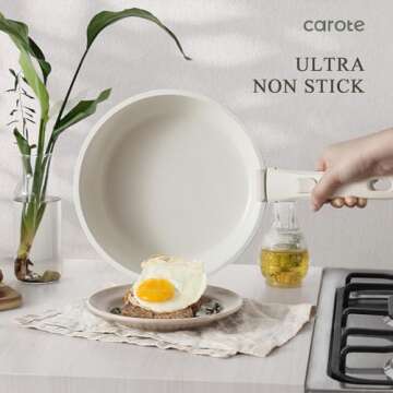 CAROTE Non-Stick 15-Piece Cookware Set