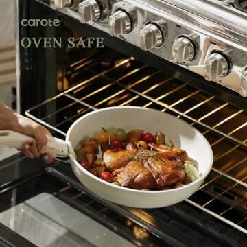 CAROTE Non-Stick 15-Piece Cookware Set