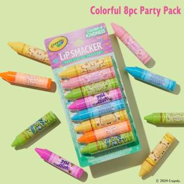 Lip Smacker Crayola Party Pack - 8 Fun Flavors