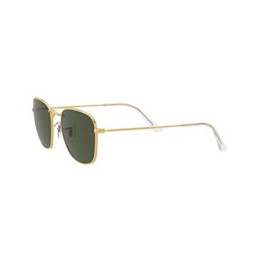 Ray-Ban RB3857 Frank Square Sunglasses, Legend Gold/G-15 Green, 51 mm