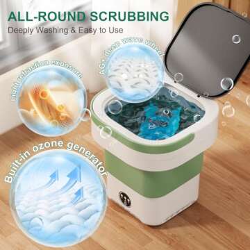 13L Portable Washing Machine for Travel and Apartments