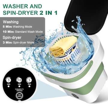 13L Portable Washing Machine for Travel and Apartments