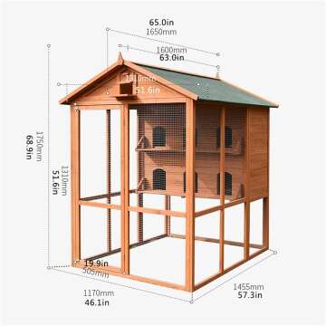 Large Outdoor Pigeon House Garden Birdcage Villa