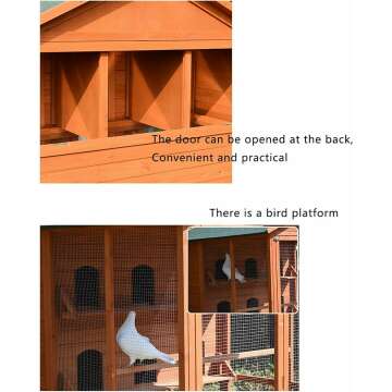 Large Outdoor Pigeon House Garden Birdcage Villa