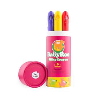 Jar Melo Jumbo Crayons for Toddlers, 6 Colors Twistable Crayons Non Toxic Washable Crayons, Easy to Hold Silky Large Crayons, Safe for Babies and Children, Gift for Boys and Girls