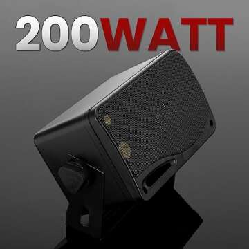 Pyramid 3-Way Indoor Outdoor Speaker System - 3.5 Inch 200W Pair of Mini Box Ceiling Wall Mount Speakers w/1" Tweeter, 3.25" Woofer, 1.75” Midrange - Home Theater Entertainment, PA System - 2022SX