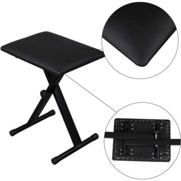 Adjustable Karl Home Double X Keyboard Stand and Bench