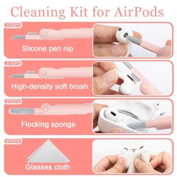 walrfid Laptop Keyboard Earbud Screen Cleaner Sprayer Kit for Airpods Pro MacBook iPad iPhone iPod, Electronics Airpod Cleaning Pen Brush Tool for PC TV Phone Computer Screens Cleaners Spray