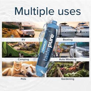 Camco TastePURE XL RV Water Filter for Fresh Water