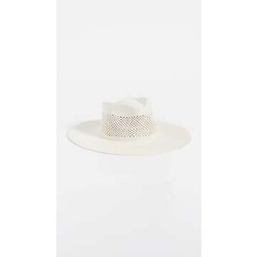 Brixton Women's Jo Panama Straw Rancher Hat, Panama White, S