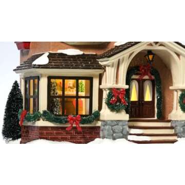 Department 56 Porcelain Snow Village Christmas at Grandma's Lit House