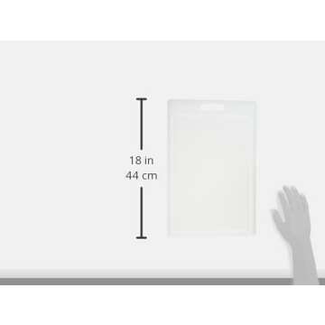 Progressive International, Large Choppin Progressive PCB-1812 Prep Solutions Cutting, Juice Grooves, Thick Chopping Board, Dishwasher Safe, Measures 17.38" X 11.25", White