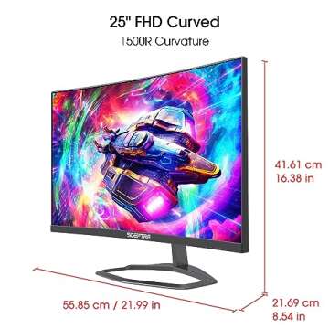 24.5" Curved Gaming Monitor 240Hz Refresh Rate