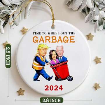 Funny Trump Christmas Ornaments 2024 - Unique Decor Gifts