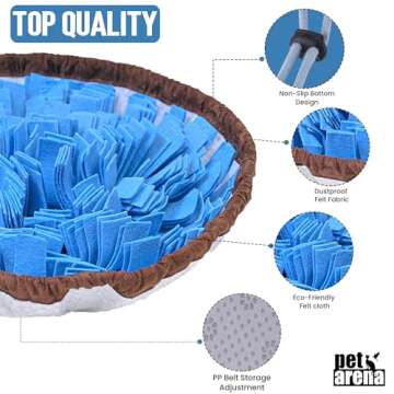 PET ARENA Adjustable Snuffle Mat for Dogs Large Breed, Puppy Puzzle Toys Small Dog Enrichment Toys for Dogs, Slow Eating, Stress Relief Dog Toy for Feeding, Dog Mental Stimulation Toys