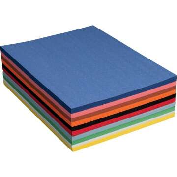 Prang Construction Paper – 10 Colors, 500 Sheets