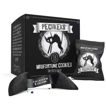 Pechkeks Misfortune Cookies – The Dark Humored Biscuit That Bites Back – 13 pcs