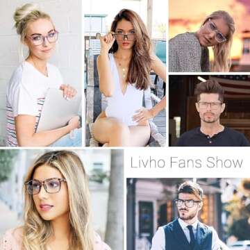 Livho Blue Light Blocking Glasses for Eye Relief