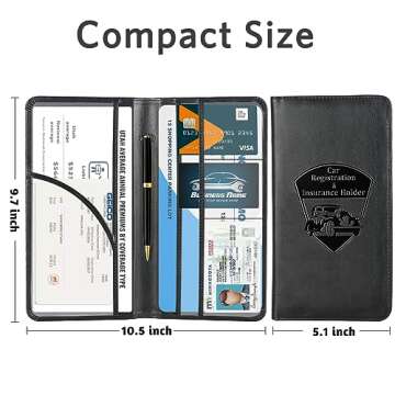 Car Registration and Insurance Holder for Vehicles