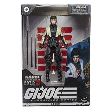 G.I. Joe Classified Series Snake Eyes: G.I. Joe Origins Akiko Collectible Action Figure 18, Premium 6-Inch Scale Toy with Custom Package Art