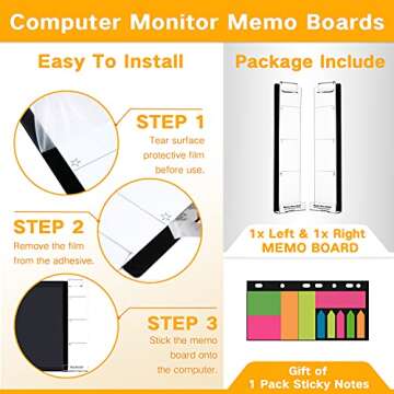 Stylish Monitor Memo Boards for Effective Organization