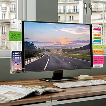 Stylish Monitor Memo Boards for Effective Organization