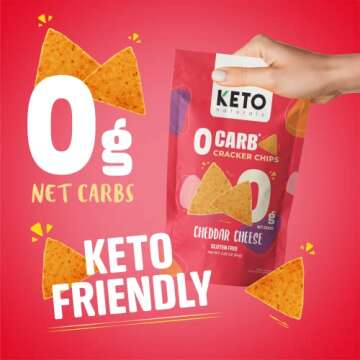 Keto crackers zero carb no sugar (Cheddar Cheese) delicious low carb crackers gluten free healthy for adults and kids (3 Packs) Keto snack zero carb Keto friendly snack from Keto Naturals