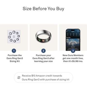 Oura Ring Gen3 Horizon Silver - Smart Sleep Tracker