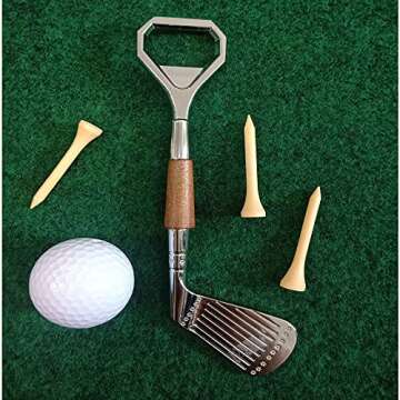 HYYF Golf Club Bottle Opener,Golfer Beer Novelty Item for The Golf Lover and Beer Enthusiast，Made From Zinc Alloy-100g