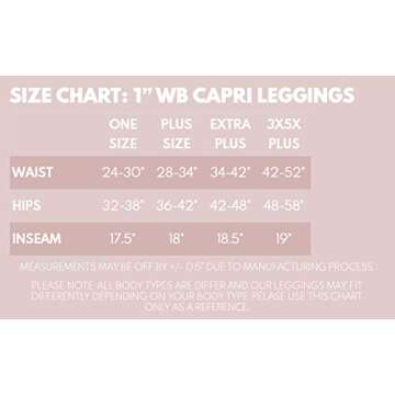 Leggings Depot Womens 1" Waistband High Waisted Solid Leggings Pants (Capri, Black, One Size)