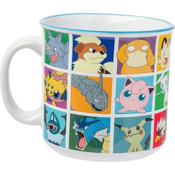 Pokémon Character Grid Ceramic Camper Mug 20oz