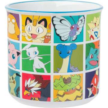 Pokémon Character Grid Ceramic Camper Mug 20oz