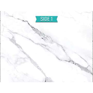 SnapIt Boards 2-Sided Photo Backdrop Boards for Flat Lay or Food Photography Background, Durable Waterproof Realistic Photo Backgrounds for Product Photography 26x20 (2-Sided Alabaster/Rustic White)