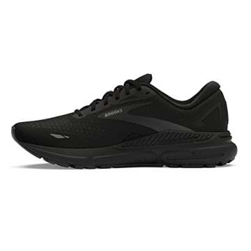 Brooks Women’s Adrenaline GTS 23 Supportive Running Shoe - Black/Black/Ebony - 8.5 Medium