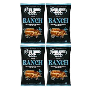 Pork King Good Ranch Pork Rinds (Chicharrones) (4 Pack) Keto Snacks