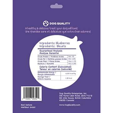 Nibbles All Natural Freeze-Dried Fruit & Vegetable Healthy Dog Treats… (Blueberries)