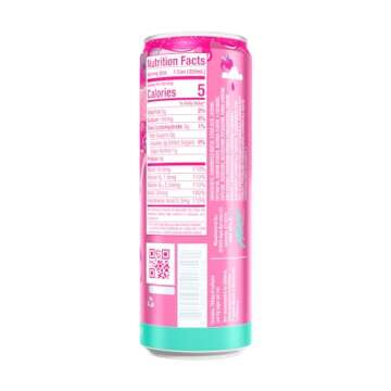 Alani Nu PINK SLUSH Sugar Free, Low Calorie Energy Drinks | 200mg Caffeine | Paris Hilton x Alani Nu | Biotin B Vitamins | Zero Sugar | 5 Calories | 12 Fl Oz Cans (12 Pack)