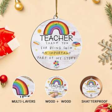 Unique Teacher Christmas Ornaments 2024 - Thoughtful Gifts for Educators