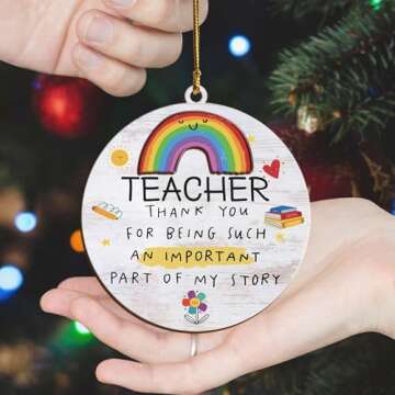 Teacher Christmas Ornaments - Unique Gifts for 2024