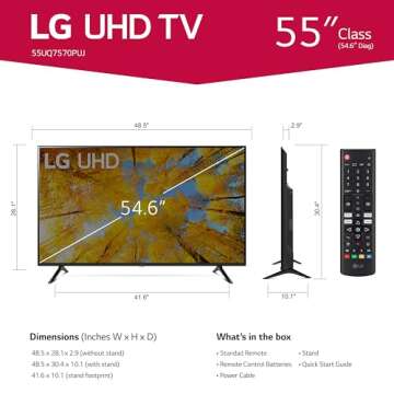 LG 55-Inch 4K Smart TV - AI-Powered & Cloud Gaming Ready