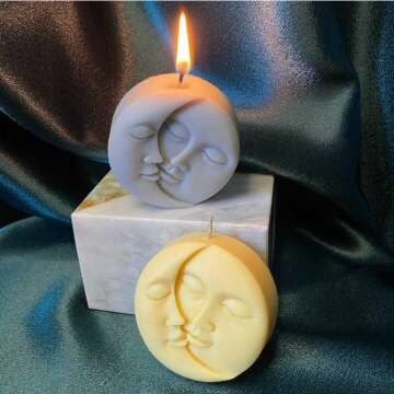 Sun & Moon Candle Set - Aesthetic Soy Decor