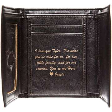 Personalized Black Diamond Wallet