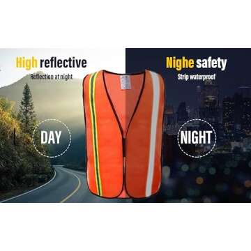 SIFE High Visibility Safety Vests 10 Pack