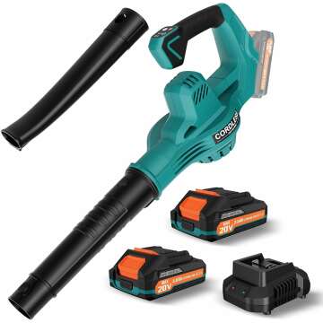 Cordless Leaf Blower with Dual 20V Batteries