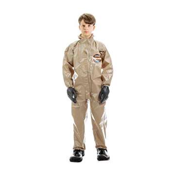 MIRA SAFETY Suit Disposable Protective Coverall with Hood and Elastic Cuff Size (YL)