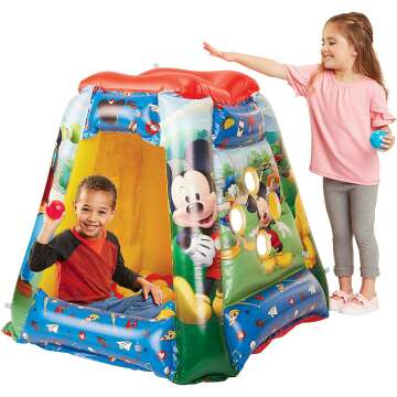 Mickey Mouse 94785 Ball Pit, 1 Inflatable + 20 Soft-Flex Balls